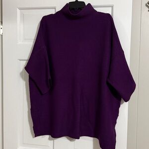 Kerisma Deep Purple Boho Tunic Sweater